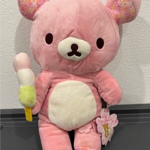 RILAKKUMA SAN-X PINK CHERRY BLOSSOM PLUSH 16”